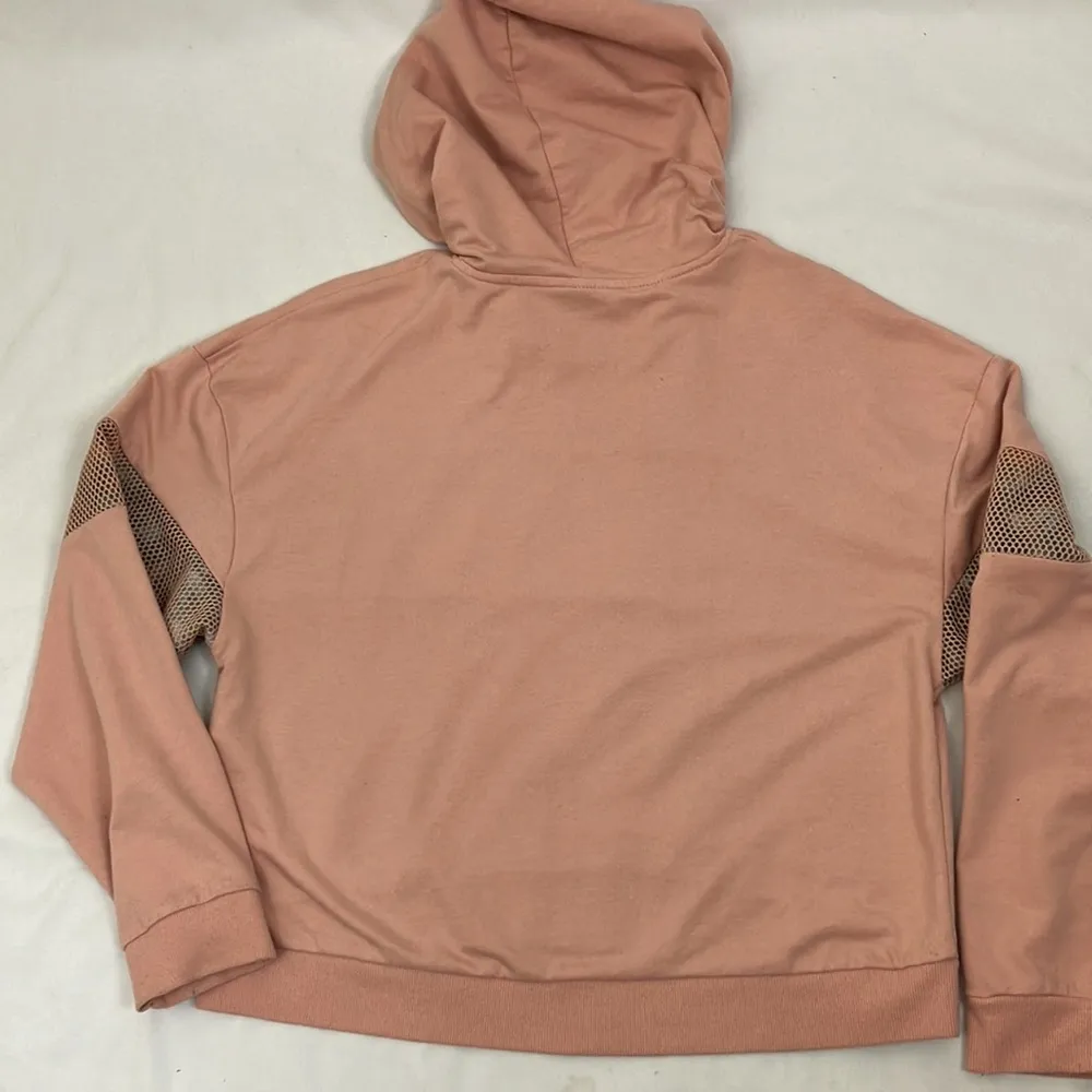 Pro Player Pink Hoodie and Jogger Set with Mesh Detail woman’s size large/small - Image 8