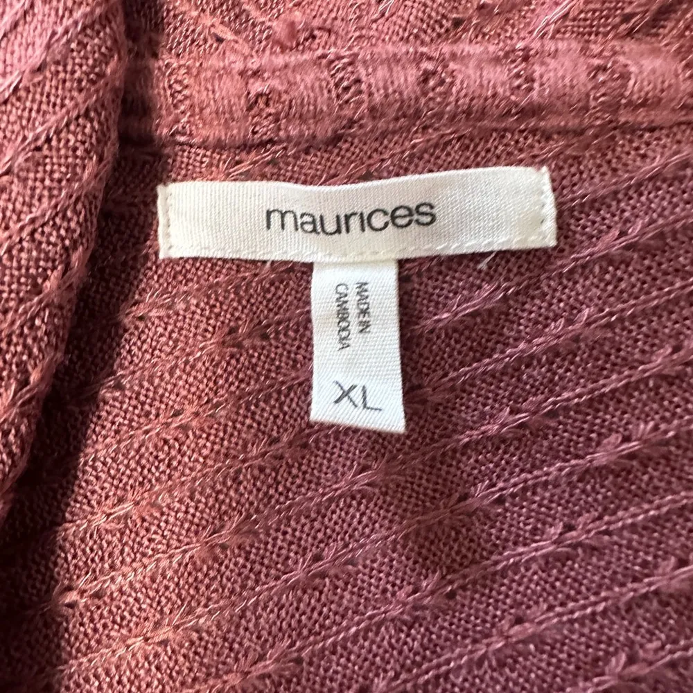 Maurices Solid Waterfall Cardigan size XL - Image 3