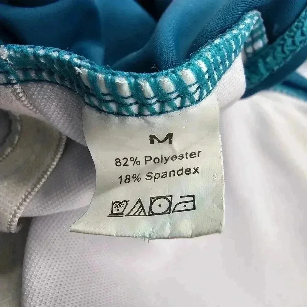 Shein Green One Piece Swimsuits Swimwear Wrap Style Size M - Image 4