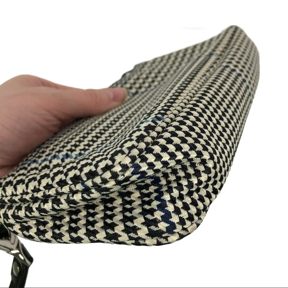 Ralph Lauren Monogram Houndstooth Canvas Mini Bag - Image 10