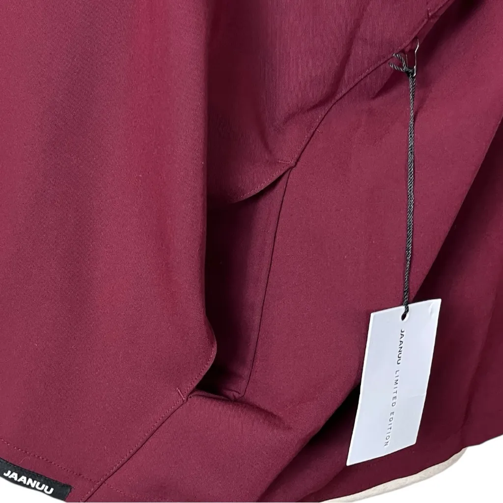 Jaanuu Scrub Top New Aris V-neck Pockets Burgundy Merlot Women’s Plus Size 2X - Image 12