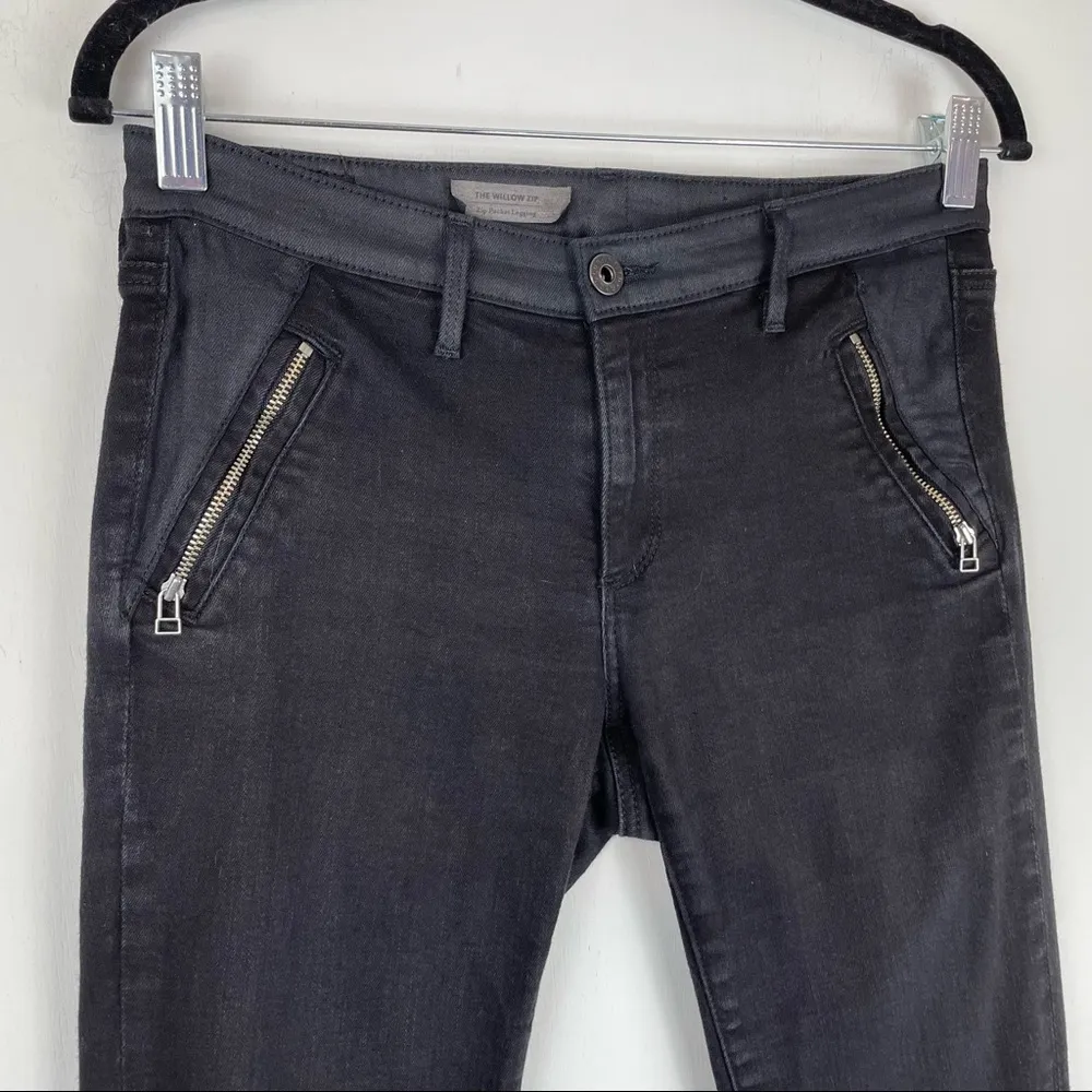 AG Adriano Goldschmied Willow Zip Skinny Jeggings Jeans Moto Sz 29 - Image 8