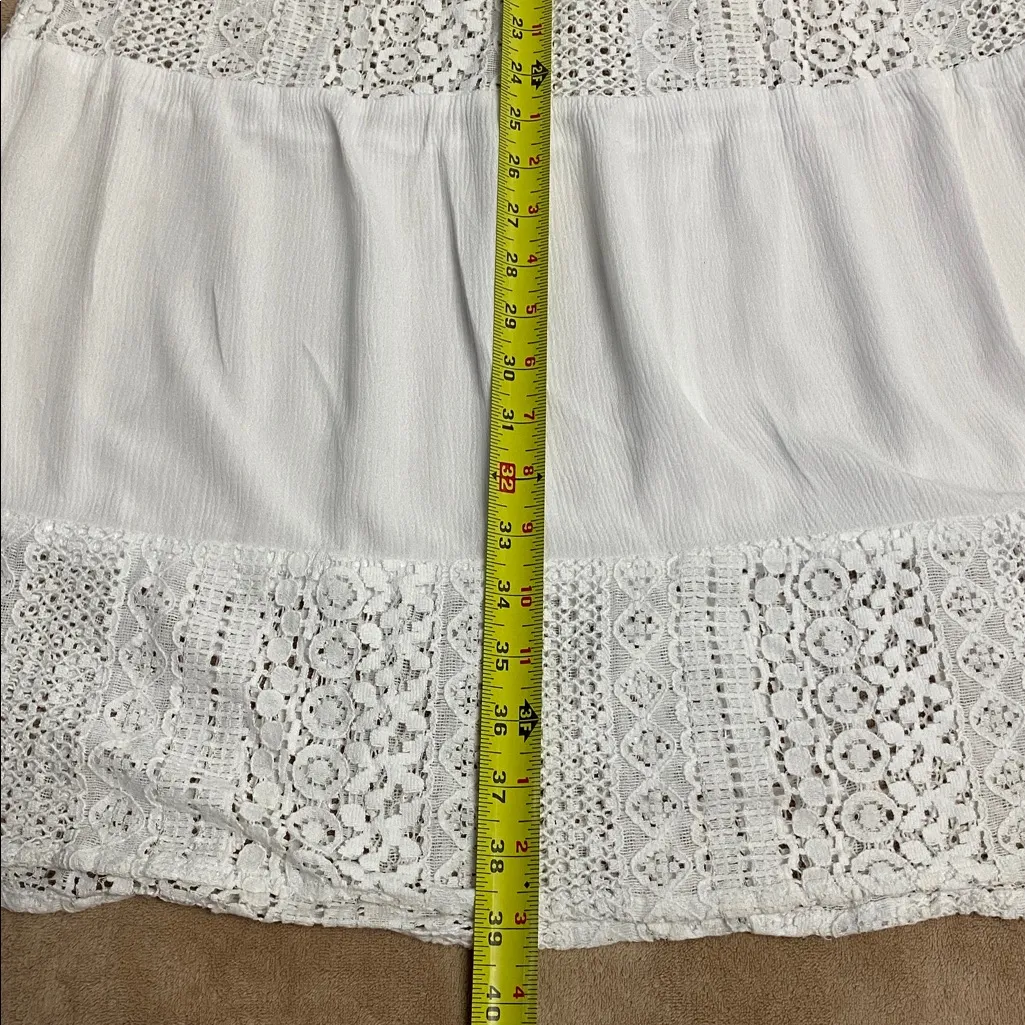 JOE B By Joe Benbasset Elegant White Lace Maxi Skirt Women’s L / Read Descriptio - Image 3