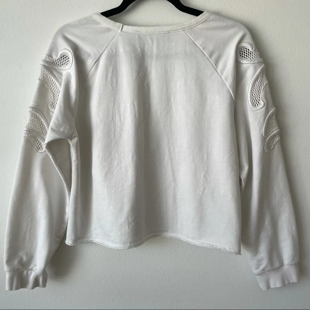 Akira Chicago Black Label Cropped White Sweatshirt - Image 6