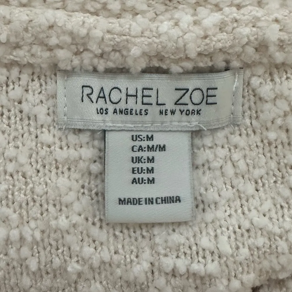 Rachel Zoe Cream Boucle Quarter Zip Sweater - Image 5