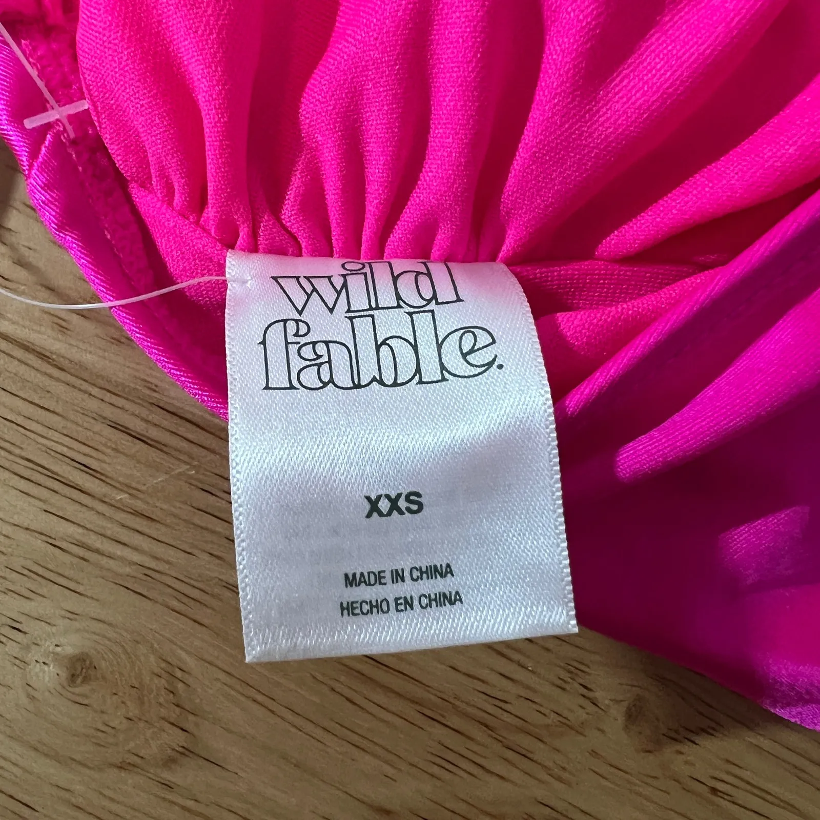 Wild Fable Women's Pink Longline Wrap Halter Bikini Top - Size XXS - NWT - Image 2