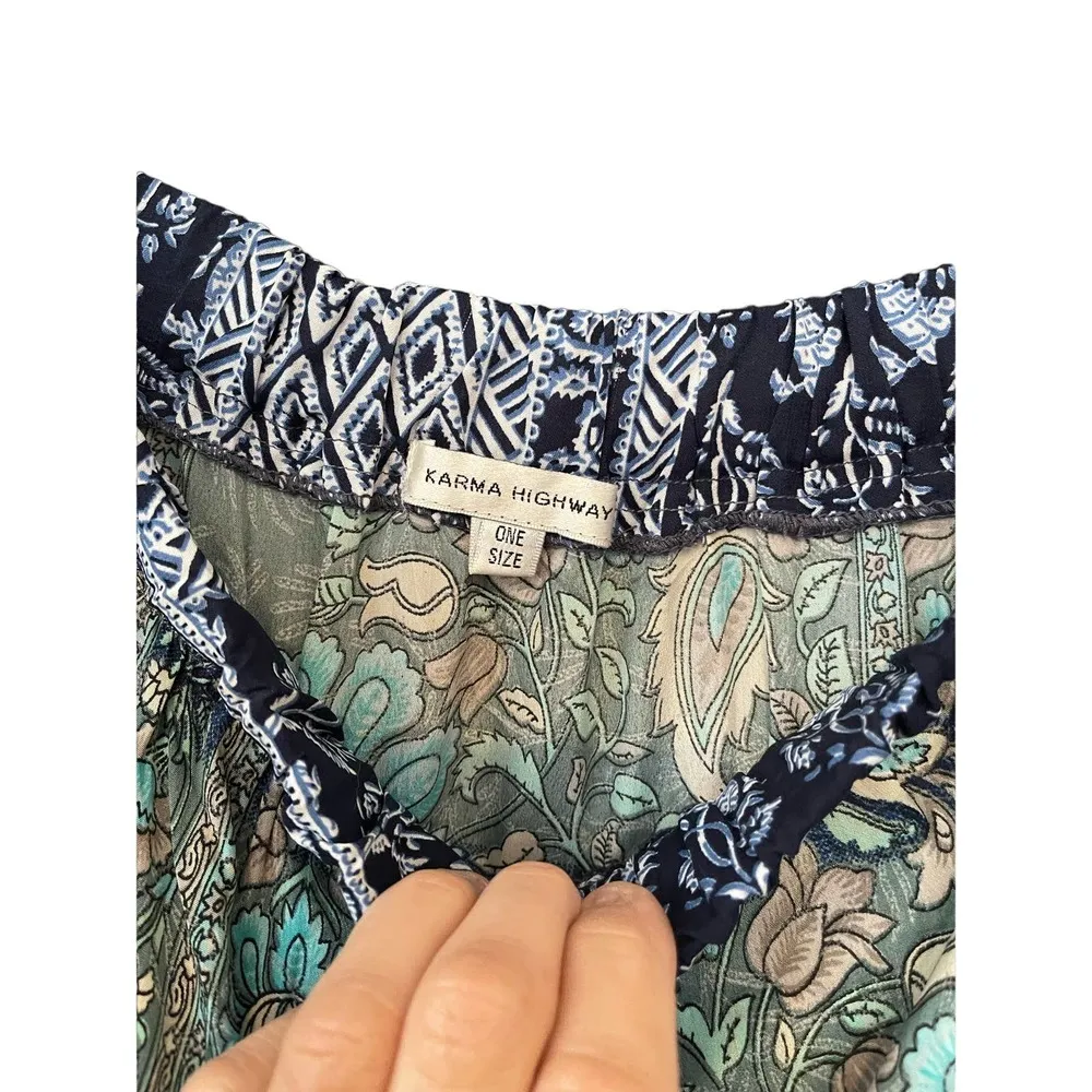 Karma Highway mixed media patchwork tiered maxi skirt Size undefined - Image 4