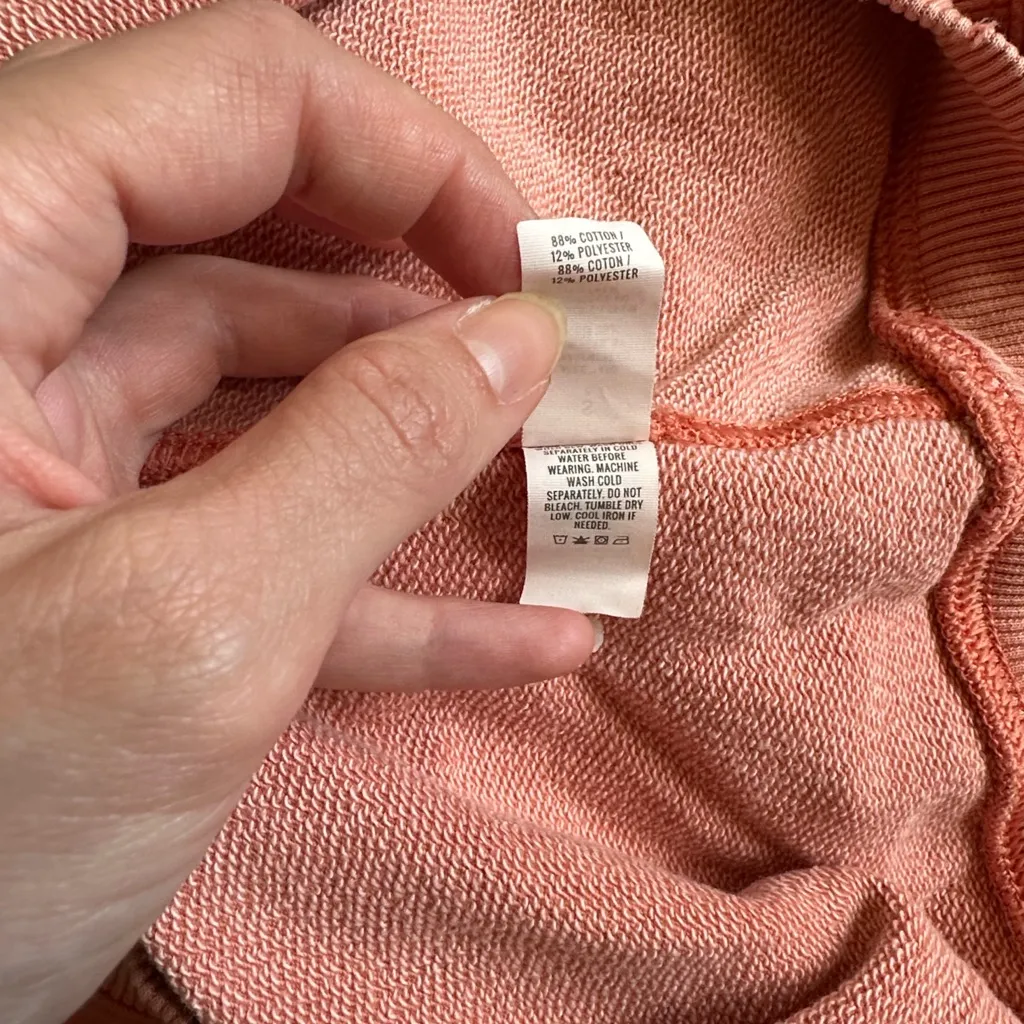 Aerie Sun’s Out Quarter Zip Sweatshirt Faded Coral Small - Image 9