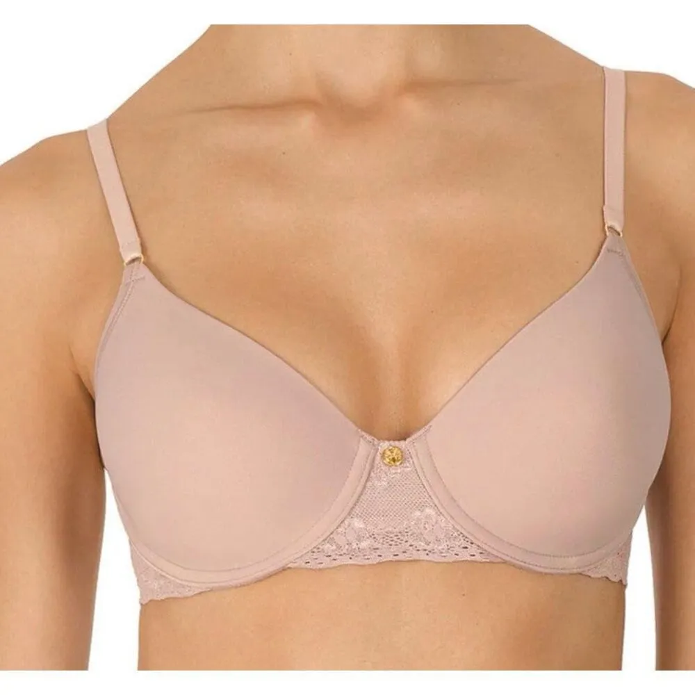C 18 Natori Bliss Perfection Contour Underwire Bra Rose Beige size 36DD - Image 1