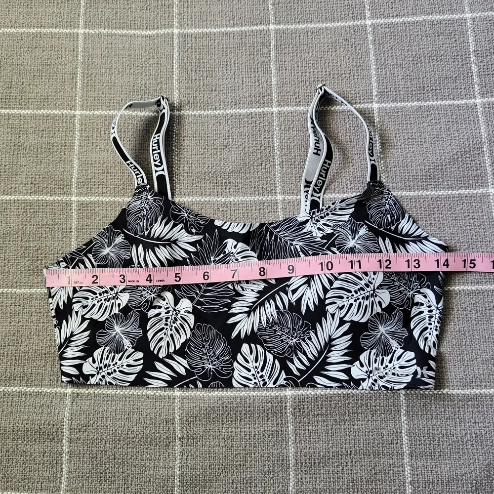 Hurley  Bathing Swim Suit Top Tropical Print - Image 2