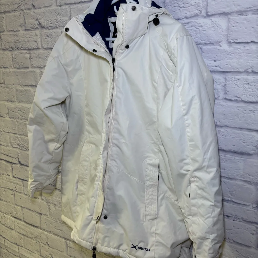 Arctix Gondola Insulated Winter Long Ski Jacket Off White Marshmallow Womens XL - Image 8