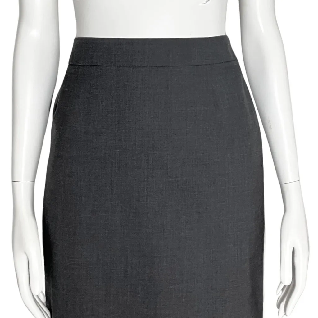 Hugo Boss Vilea Charcoal Gray Wool Pencil Skirt. US 6 Small. Office Business - Image 8