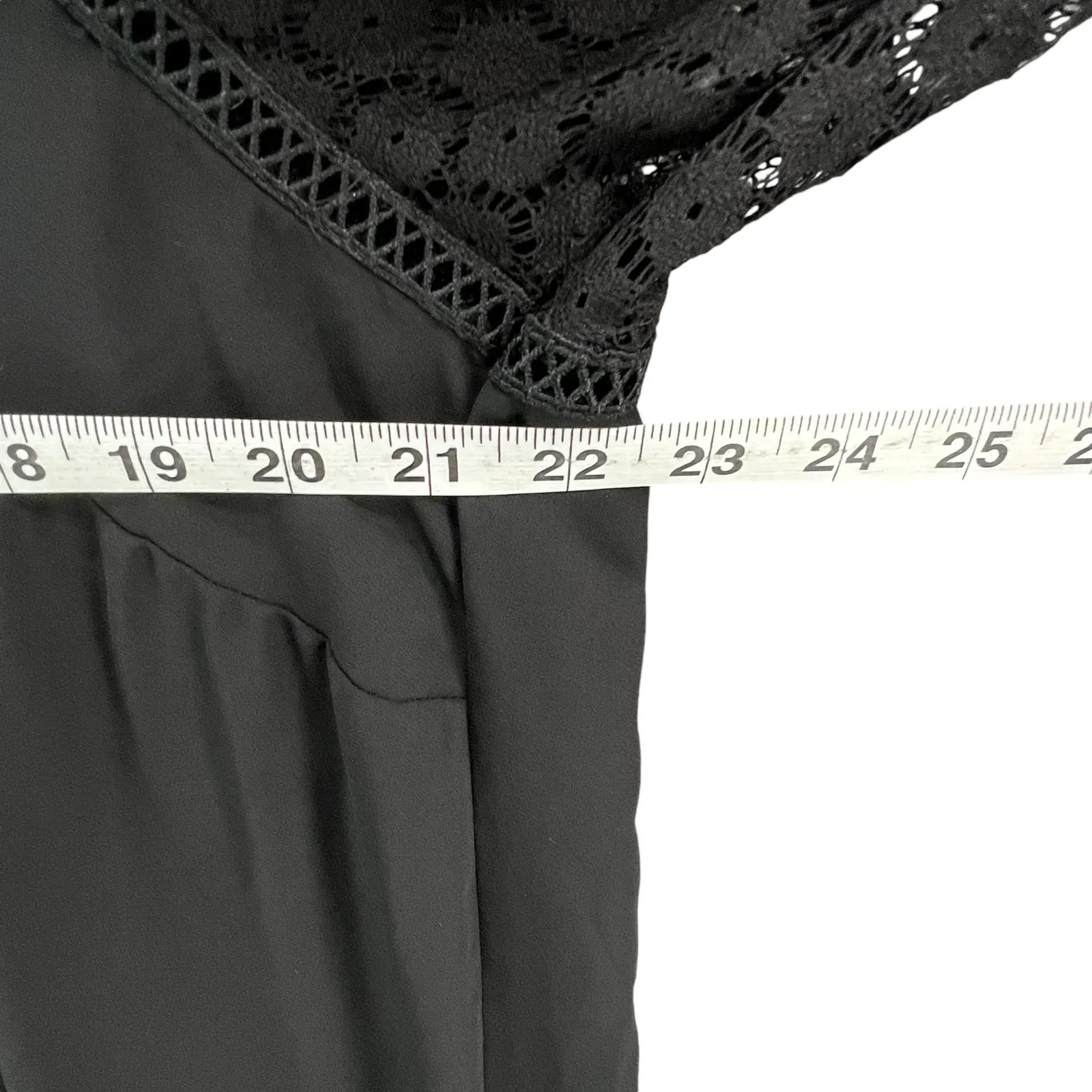 Torrid Blouse Womens 1X Black Georgette Lace Mix Blouson Sleeve Top Whimsygoth - Image 8