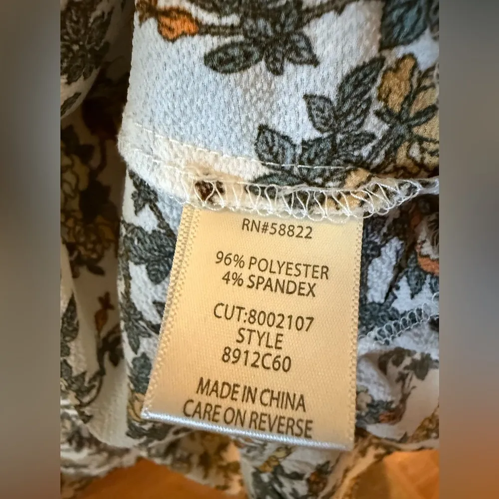 Max Studio  Wrap Dress Floral Print Prairie Boho Peasant Cottagecore NWT Medium - Image 12