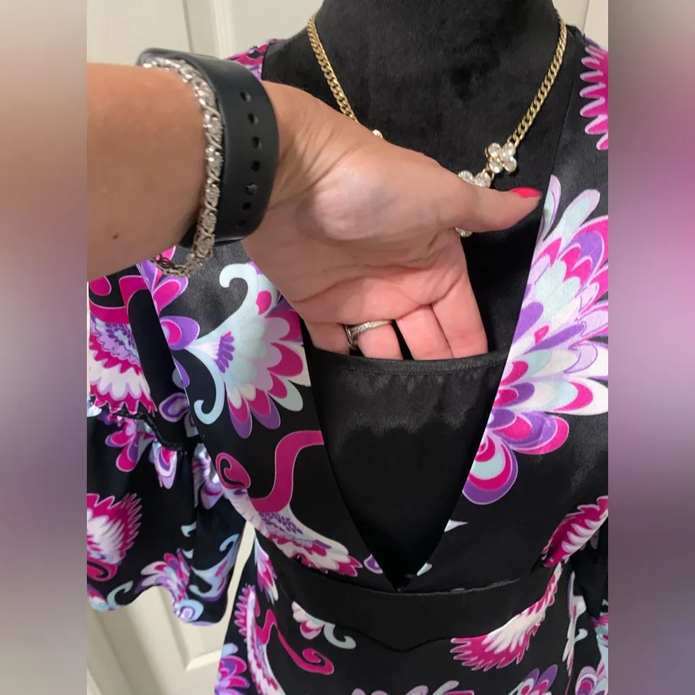 Tailor B. Moss Colorful Floral Blouse - Image 3