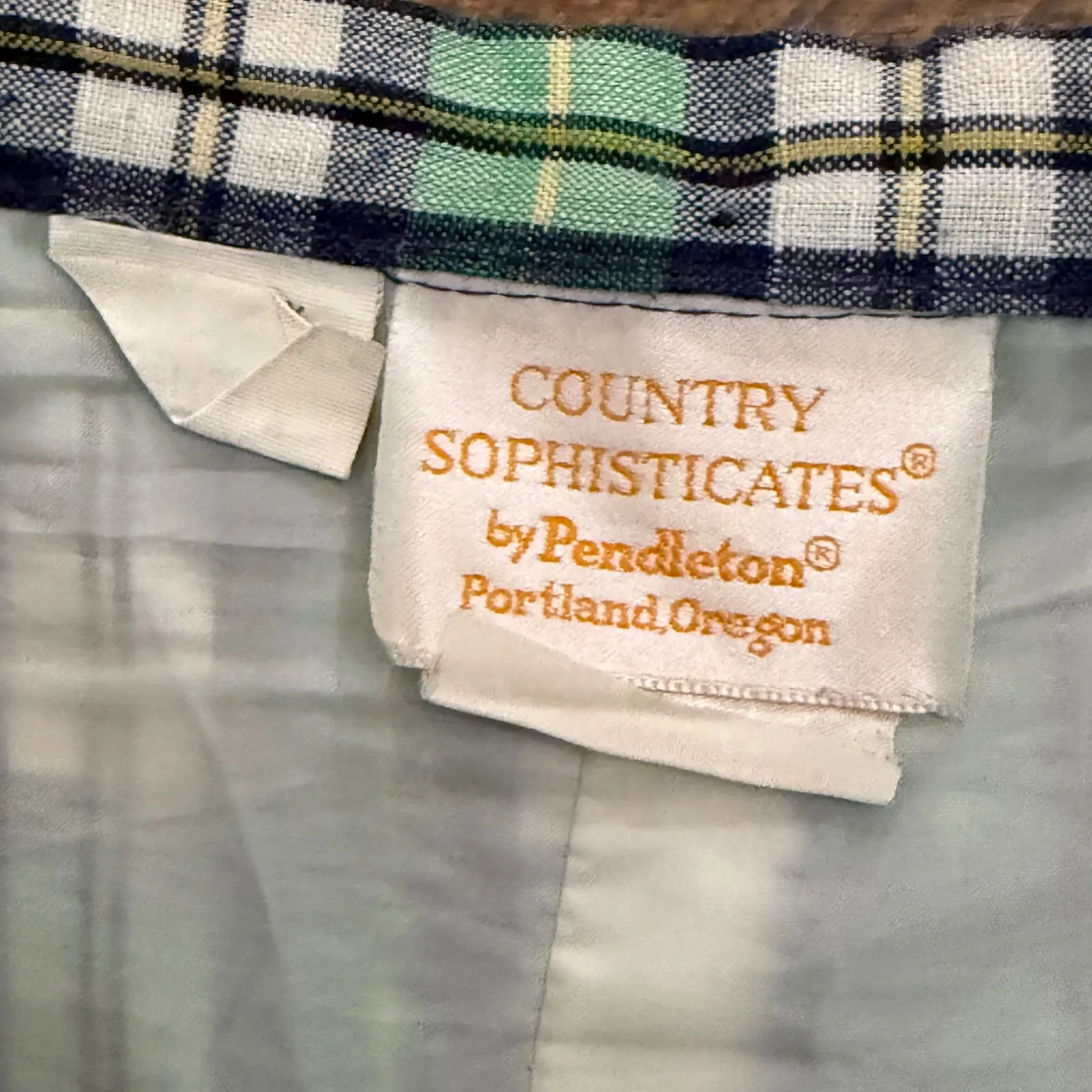 Vintage 1970s Pendleton Country Sophisticates Midi‎ Skirt Classic green plaid - Image 6