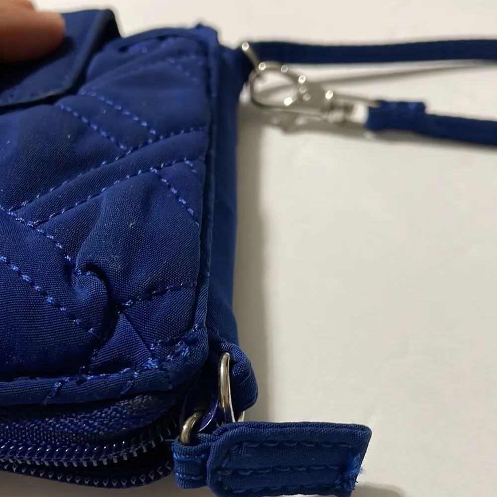 Vera Bradley  Microfiber Royal Blue Wristlet - Image 6