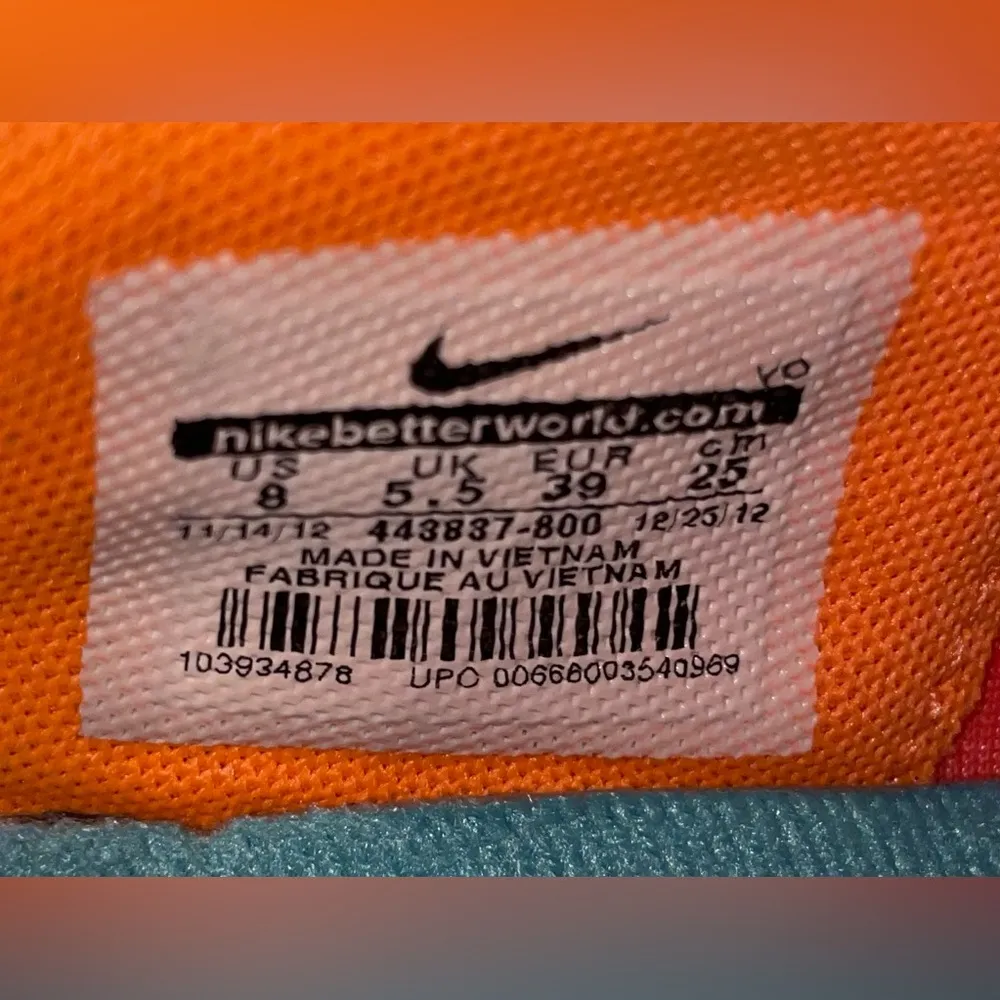 Nike Women's Dual Fusion TR Running Shoe Orange/White Size 8 - Image 11