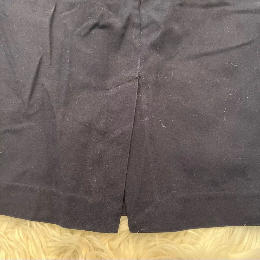 Zara Basic Chino Pencil Skirt Navy Blue - Image 9