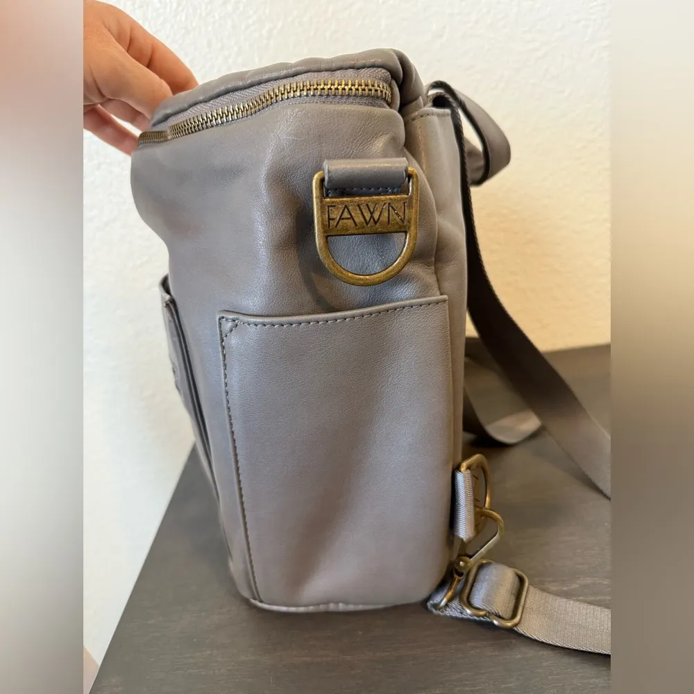 Fawn Design Mini Backpack Purse Gray - Image 4