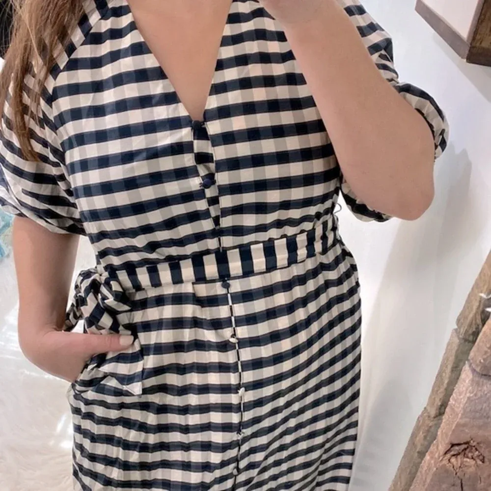 H&M checkered maxi dress size xsmall - Image 7