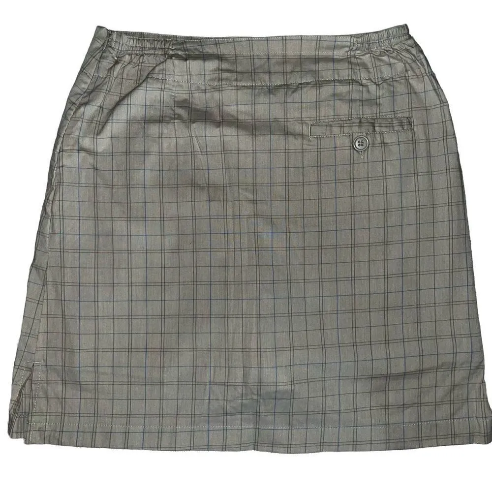 Line Up light gray checked golf skort 6‎ - Image 4