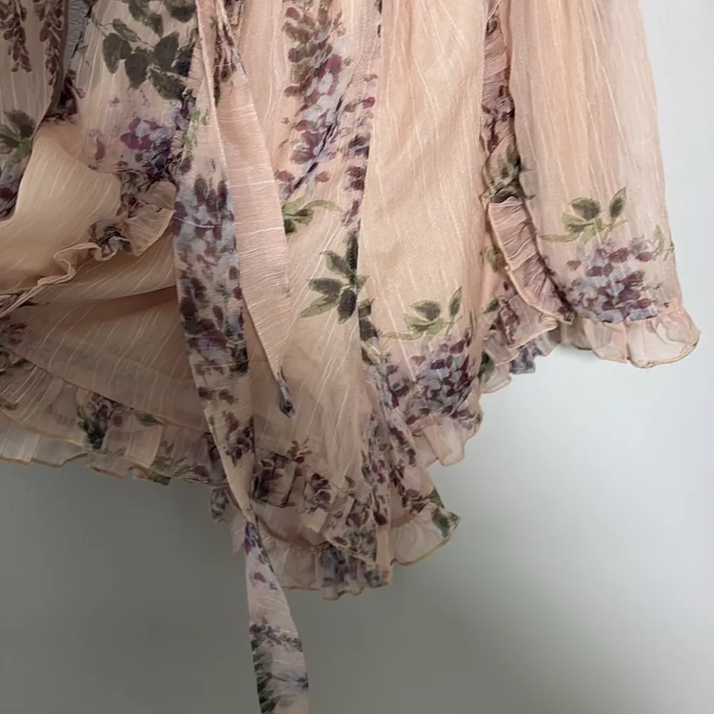 Allison New York One Shoulder Floral Romper ruffle one - Image 6