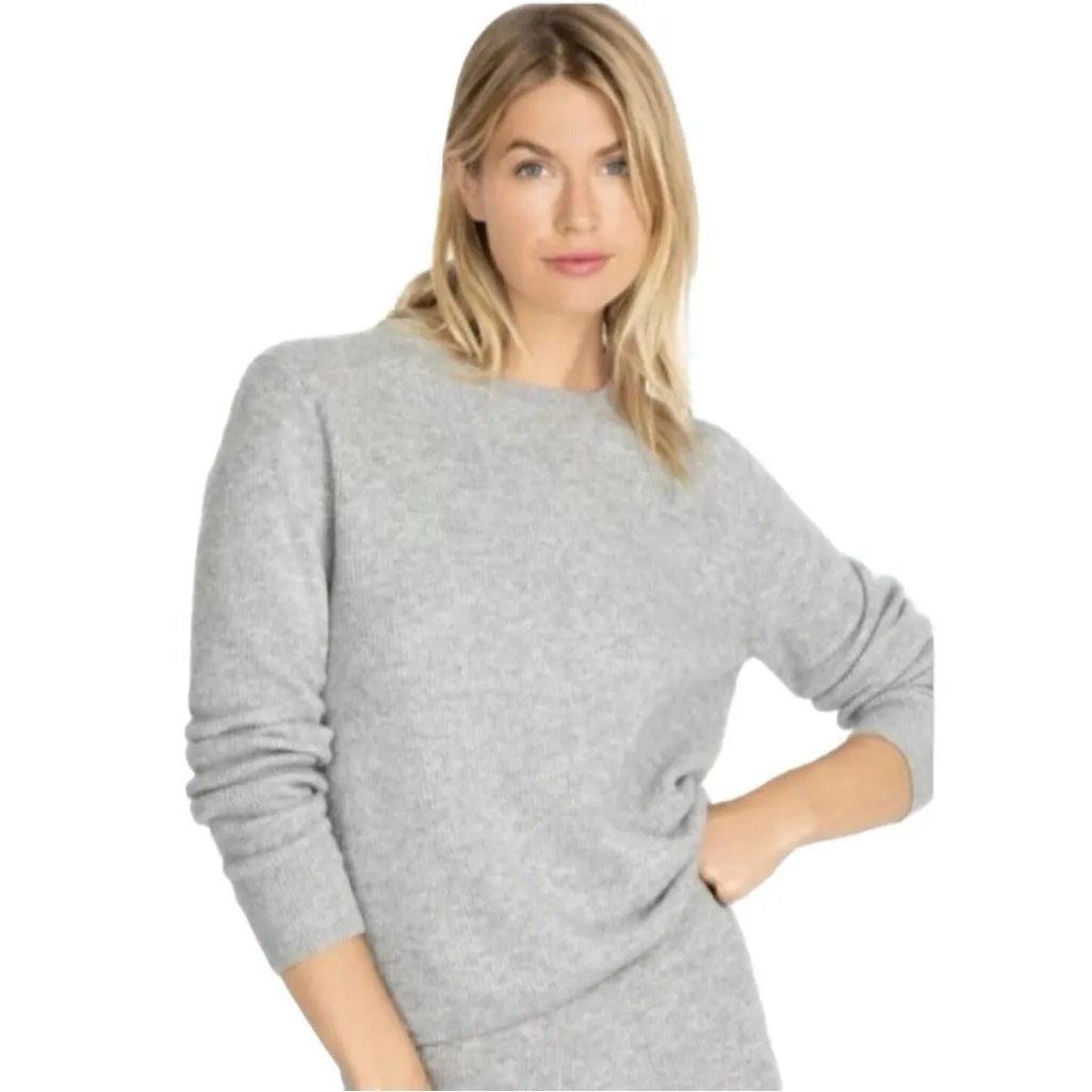 Johnny Was Calme Cashmere Ribbed Women’s Blue Pullover Sweater Size Small - Image 5