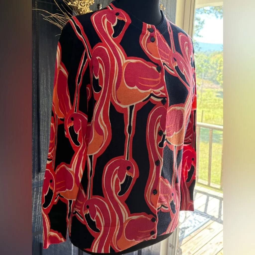 crown & ivy Flamingo Button Cardigan size S - Image 2
