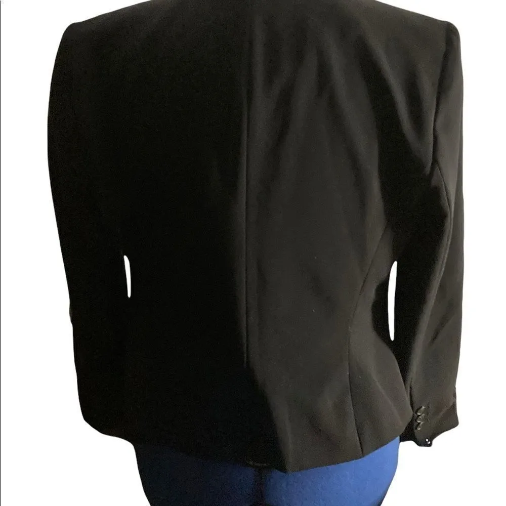 WORTHINGTON, Women’s Black Blazer, Size PL, Collar Neckline, 3 buttons on sleeve - Image 3