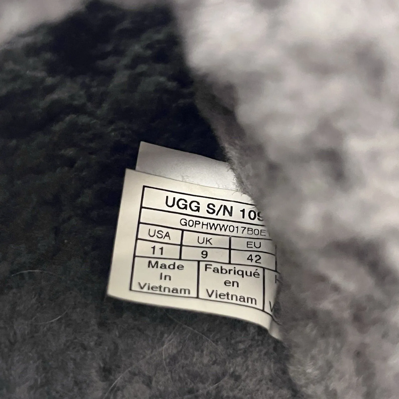 UGG Fluff Yeah Slide Fur Slippers Charcoal Grey Slingback Plush Women’s Size 11 - Image 9