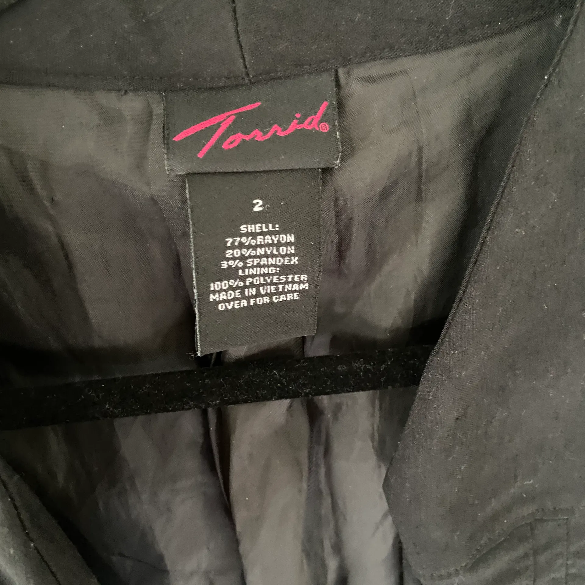 Women's Size 2 Black Open Front Blazer/Jacket Four Button 3/4 Sleeve - Image 6