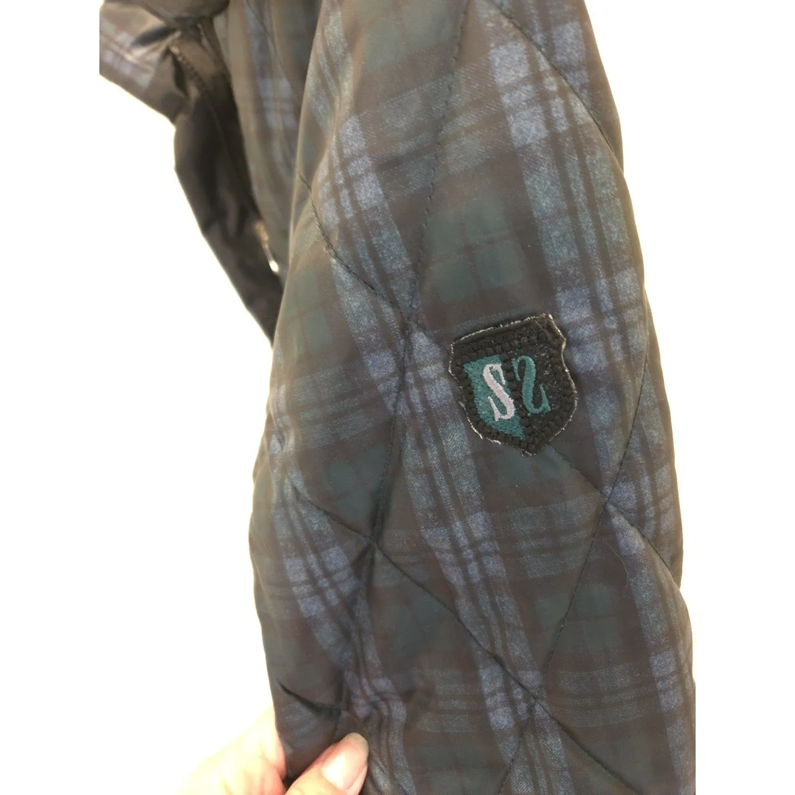 SASZOFONO Puffer Reversible Jacket Size 6 Small Quilted Warm Winter Coat - Image 4