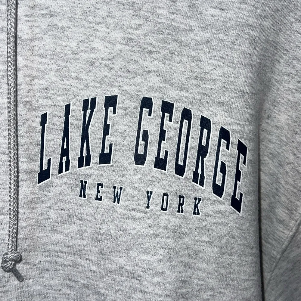 Lake George New York Hoodie Gray - Image 3