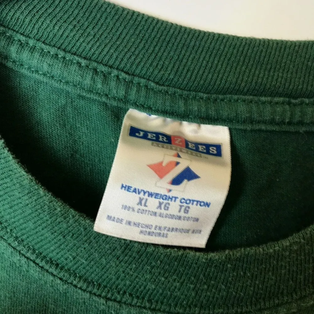 Vintage Rolling Rock Pale Go Green For St Patty's T Shirt 90s Y2K Graphic Tee XL - Image 16