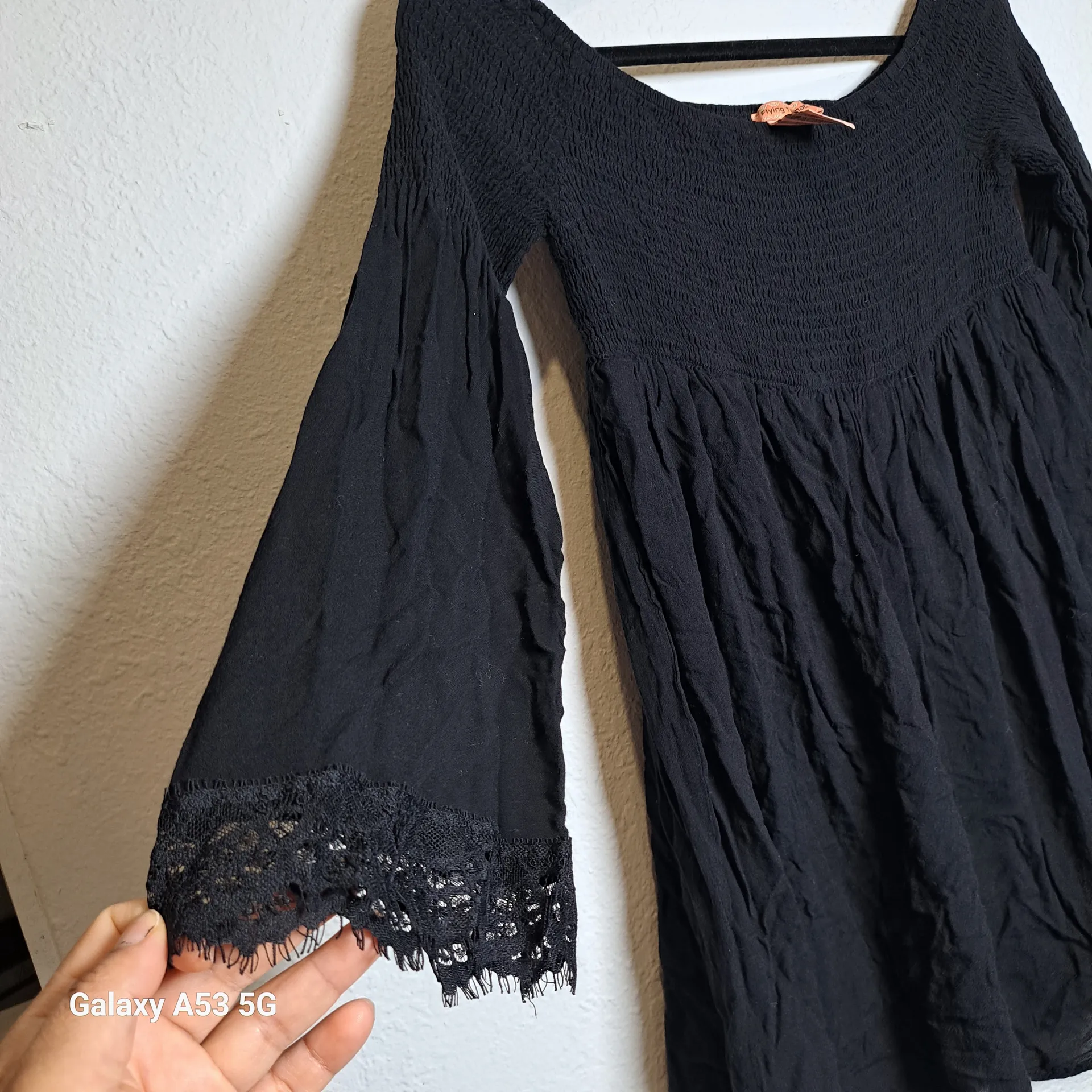 Flying Tomato Black Rayon Dress - Image 4