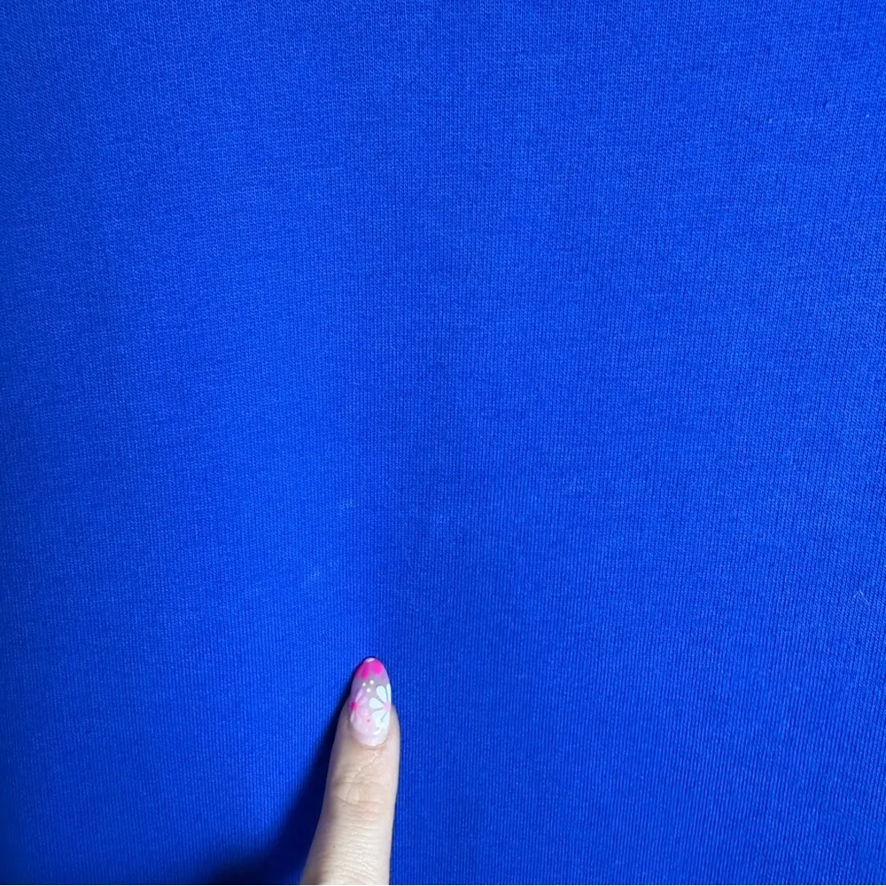 Kim Rogers Women’s Royal Blue Drawstring Collar Cardigan Roll Tab Sleeve size L - Image 11