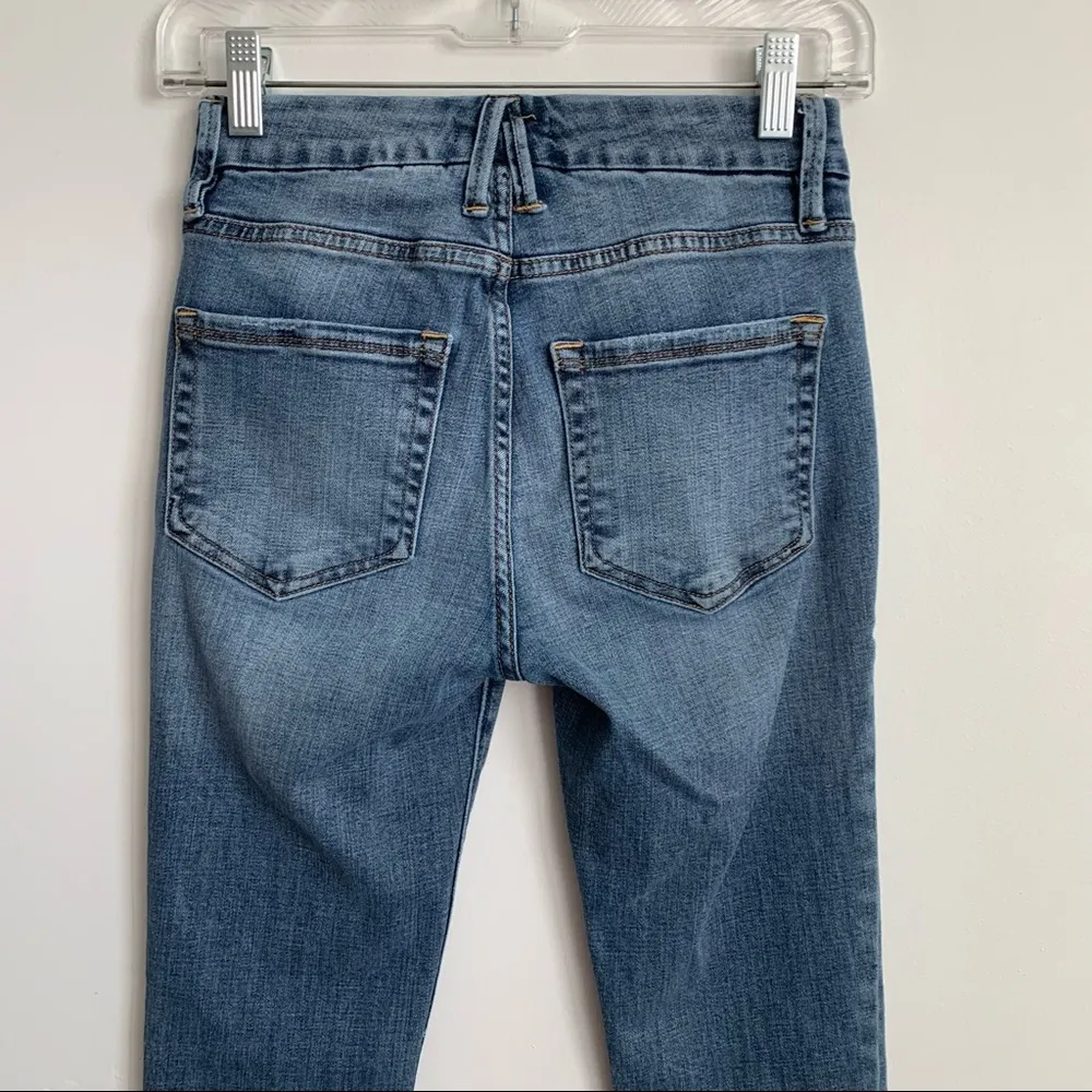 Good American Good Legs Skinny Side Slit Hem Jeans Size 0/25 - Image 6