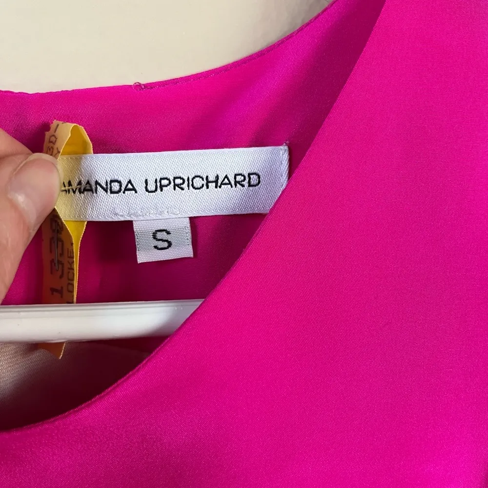 Amanda Uprichard Pink Silk Shift Dress - Image 6