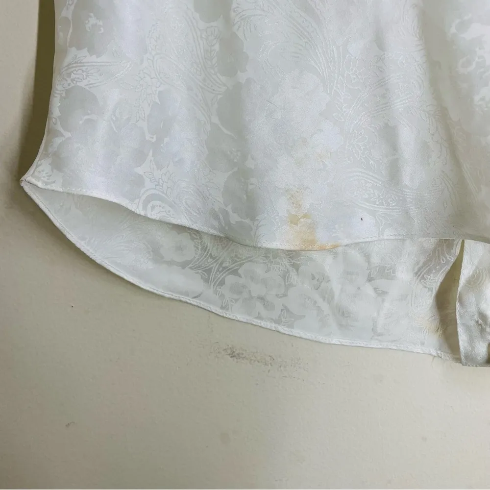 Victoria’s Secret Gold Label Vintage Camisole Satin Top - Pearl Details size M - Image 10