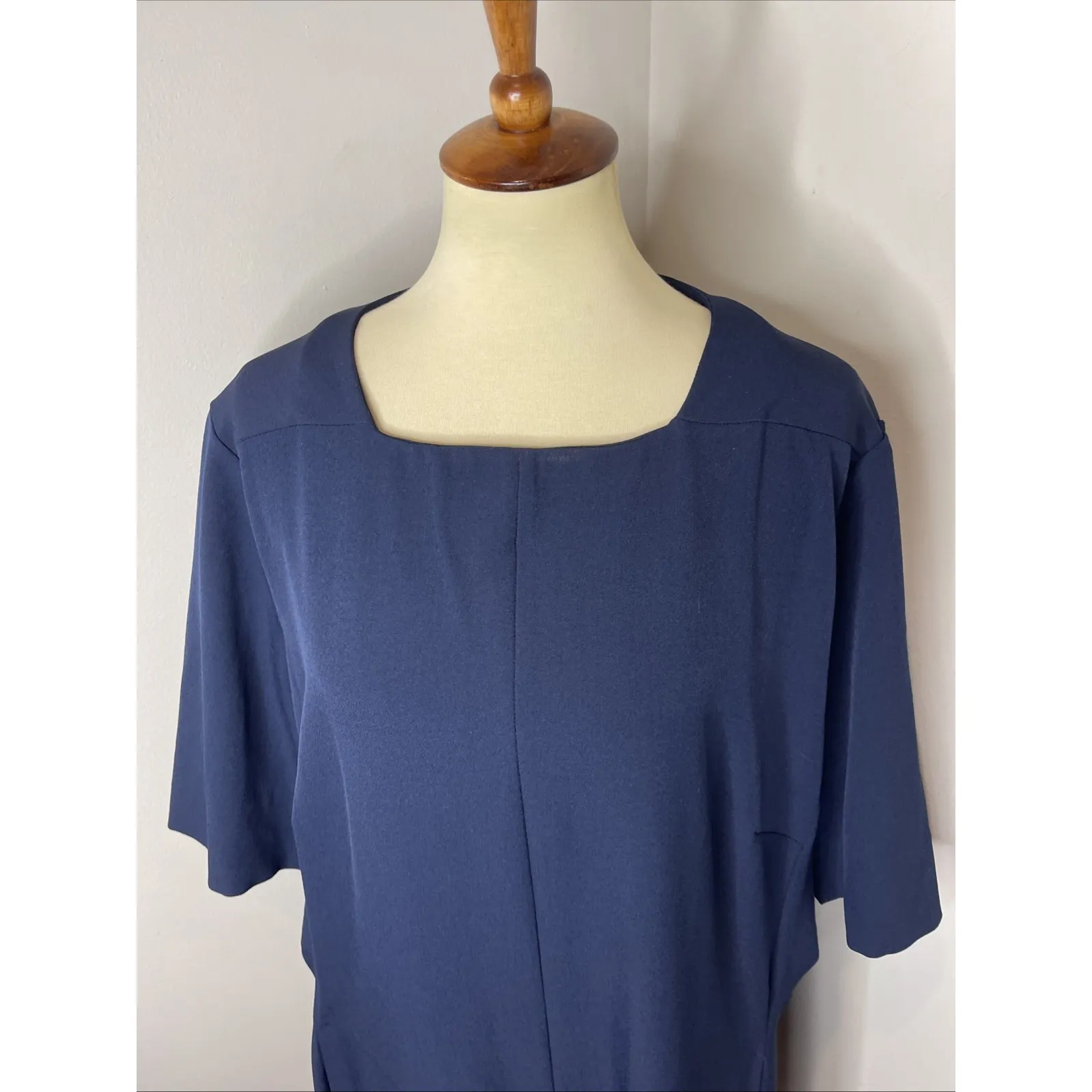 New‎ Plus MM Lafleur The Emily 2.0 Dress in WonderTex Galaxy Blue +3 3X - Image 7