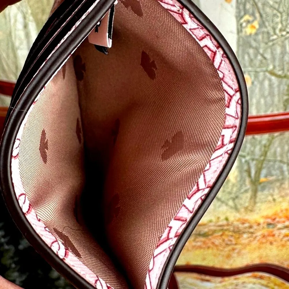 Kate Spade Pink Linked Hearts Leather Slim Card Case - Image 5