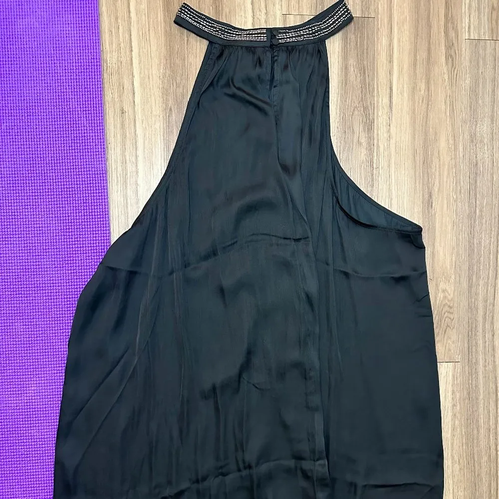 White House Black Market Beaded Sleeveless Chiffon Tunic Midi Slip Dress - 6 - Image 8