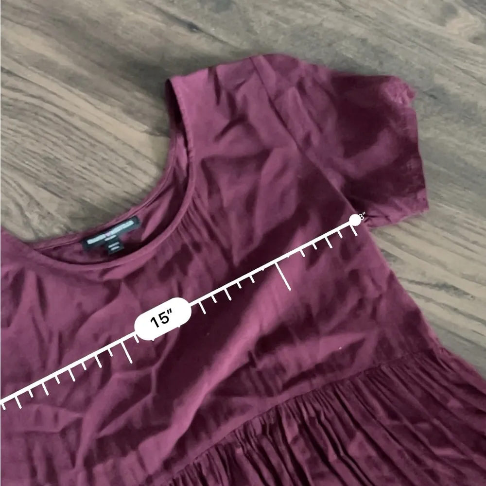 Brandy Melville maroon short sleeve t shirt dress - Image 3