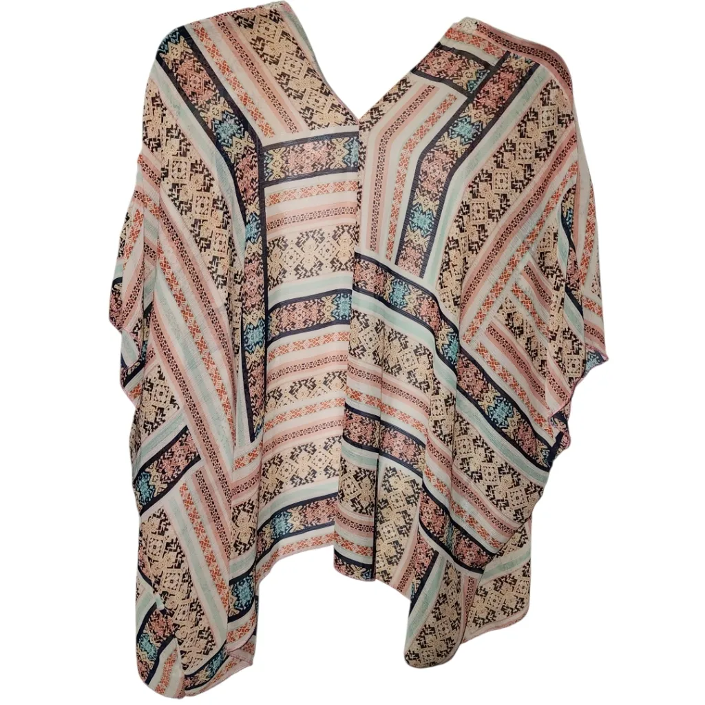 Society Girl  Multicolored Duster Size Large - Image 2