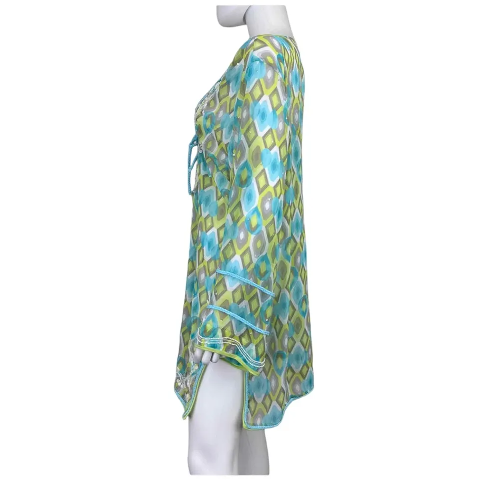 Letarte NWT Coconut Scoop Swim Tunic Coverup Size XL Green - Image 2