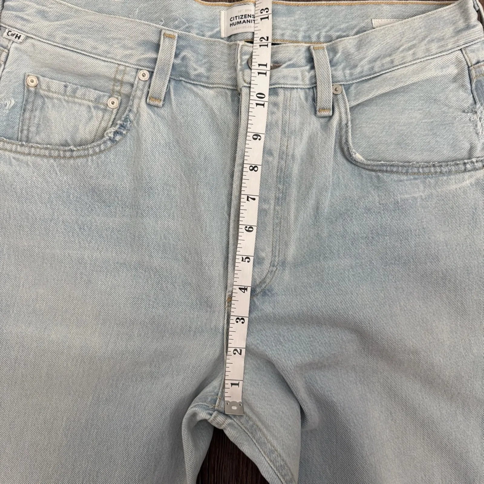 Citizens of Humanity Dahlia Bow Leg Baby Roll Jeans In Liri Size 28 - Image 13