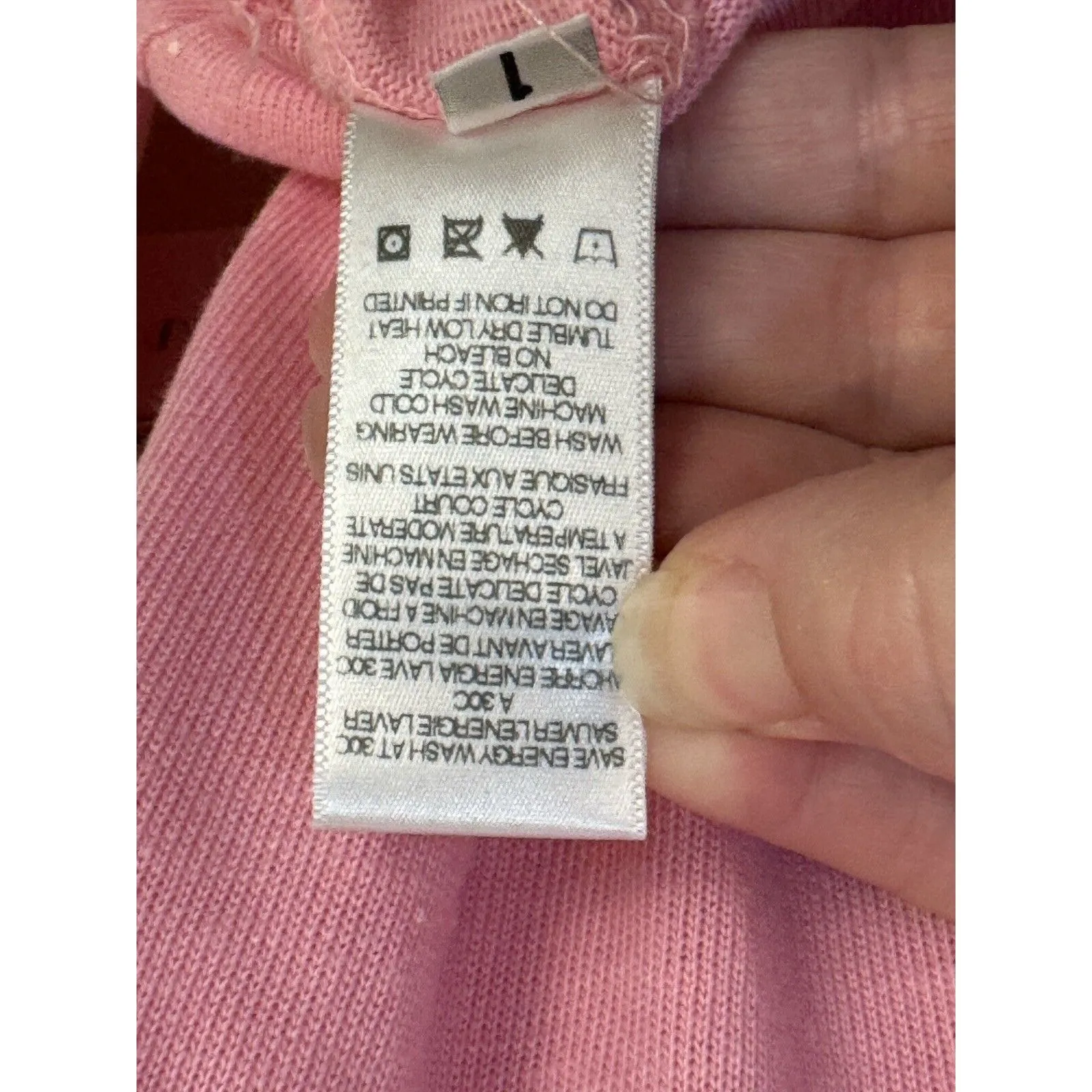 Sundry Pink Paint Splatter Hoodie Size 1 Small Athlesiure‎ Casual - Image 9