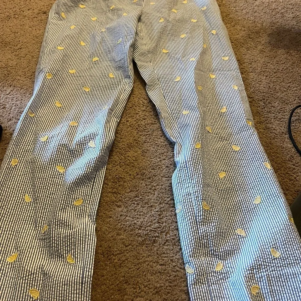 Brooks Brothers Seersucker lemon Pants size 6 - Image 11