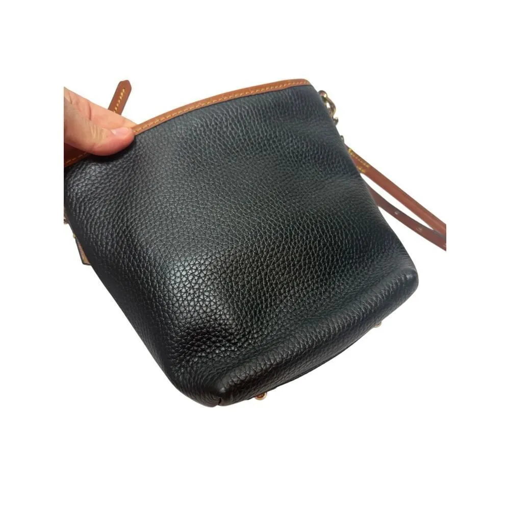 NEW! Dooney & Bourke Black Camden Pebblie Mini Hobo Leather Crossbody Bag - Image 6